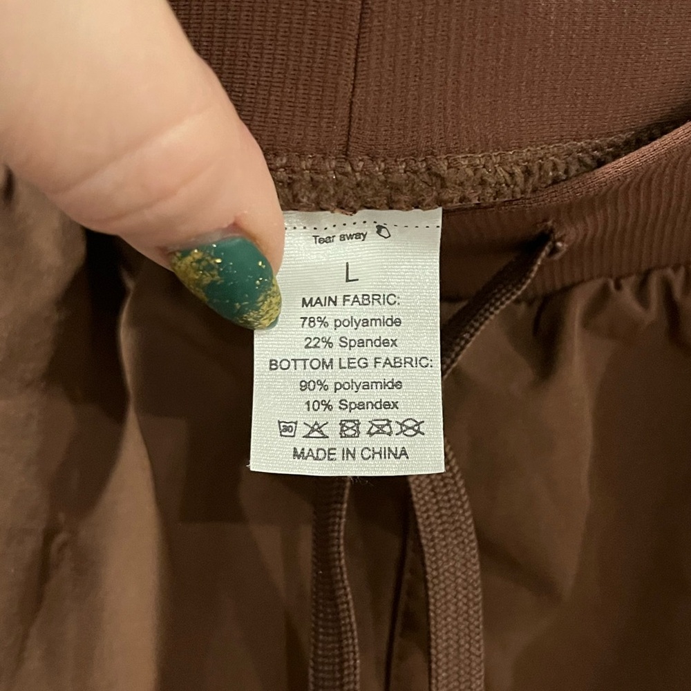 Amazon Essentials Brown Joggers Size Large - image 3